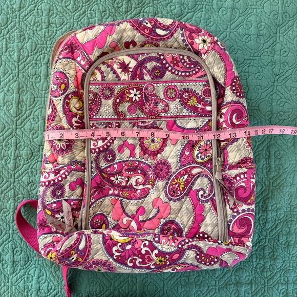 Vera Bradley Pink Paisley Laptop Backpack main image 6